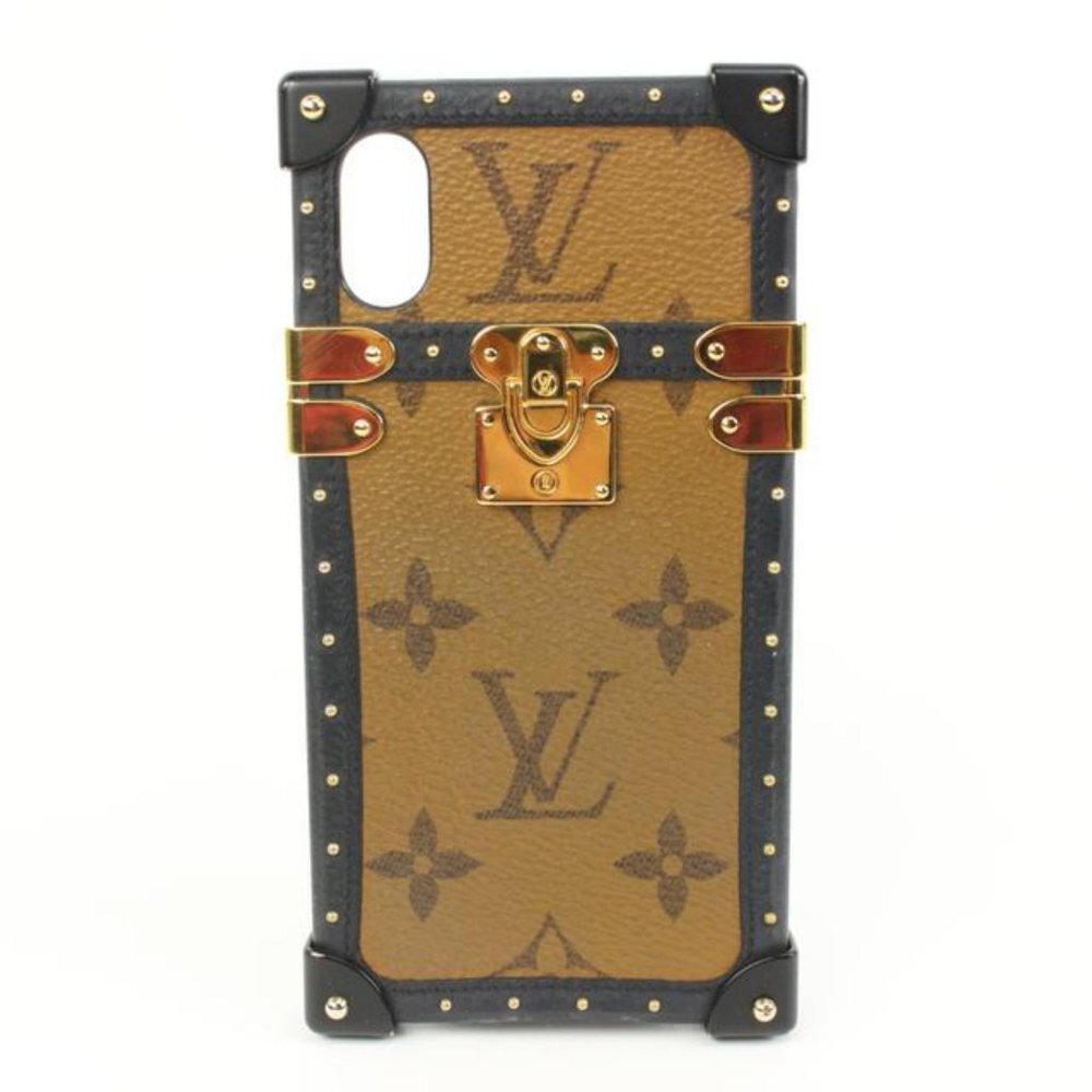 Louis Vuitton Monogram Reverse iPhone X or XS Eye Trunk Case Mobile Phone 30lk32